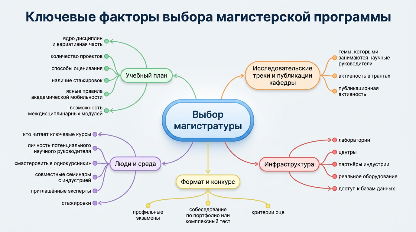 Факторы выбора магистерской программы